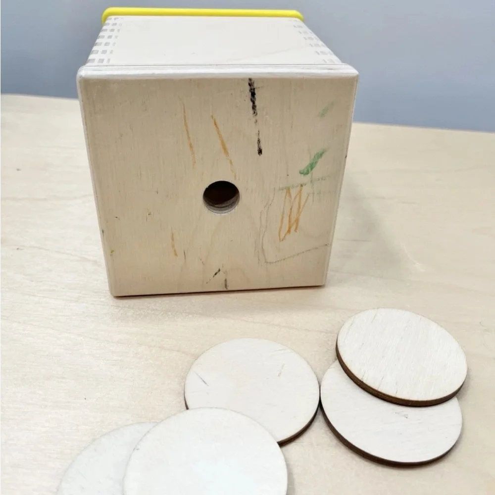 Lovevery Sorting Toy‎ Montessori Wooden Three Top Box